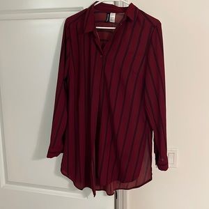 Long Flowy Slitted Top